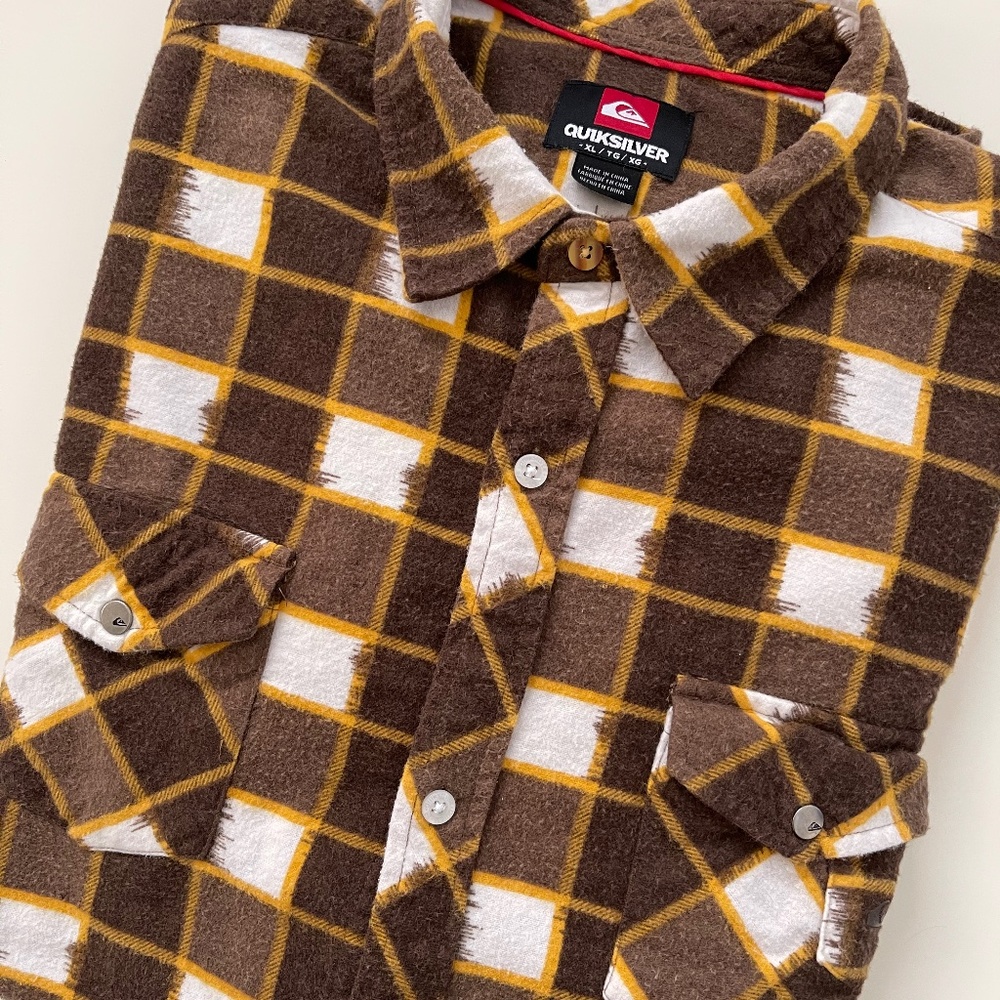 Quiksilver Flannel Button Up Shirt - XL